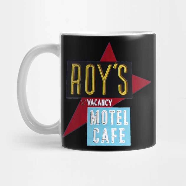 Roy's Motel Cafe Neon Sign by Mark Richards